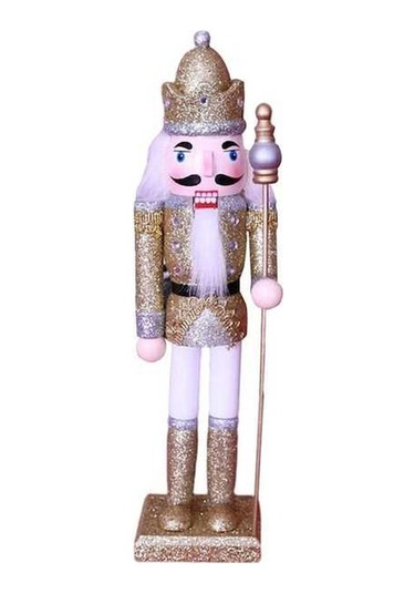 Pazly Xmas Süsler Kral Homyl Fındıkkıran Cm Altın Ahşap 30 Xp