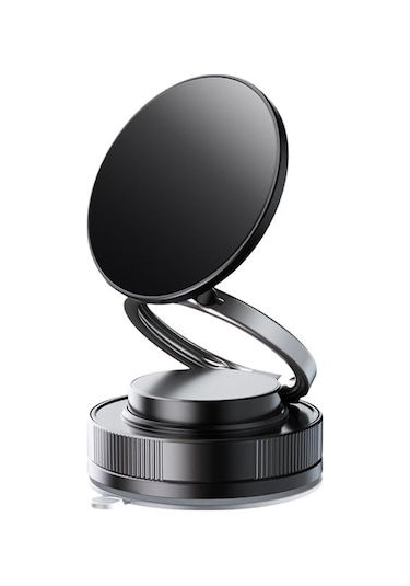 Honmex Araç İçin Manyetik Navigasyon Tutucu - 360 Açı Ayarlı Vakum Emici, Siyah, Evrensel Uyumlu Telefon Tutucu