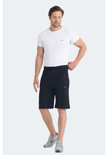 Slazenger Osaku 2 Li Set Erkek Şort Siyah - Koyu Gri