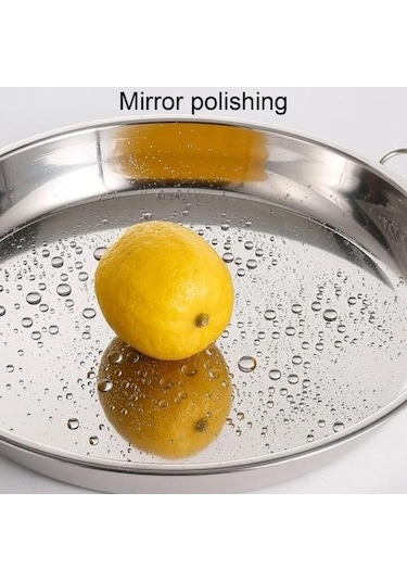 Vapur Tavası Çift Saplı Hepsi Bir Arada Fırında Gıda Sınıfı Taşınabilir Mutfak Soğuk Erişte Yapma Plakası Günlük 34cm