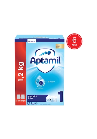 Aptamil 1 Bebek Sütü 1200 G 6 Adet