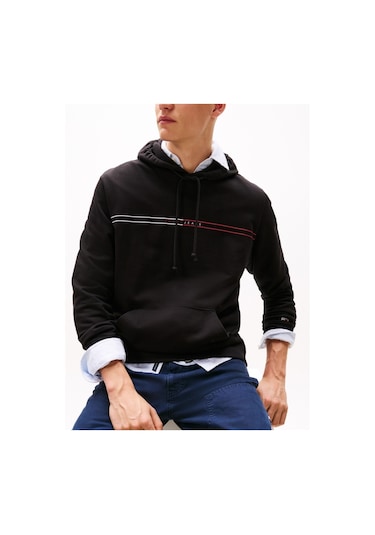 Tjm Reg Entry Graphıc Hoodıe Ext Erkek Siyah Sweatshirt - Dm0dm20847 Siyah