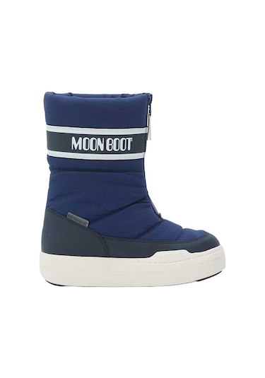 F017 Blue Navy Bot Erkek 80d3440080 Moon Boot Jr Park Zip High Wp Lacivert