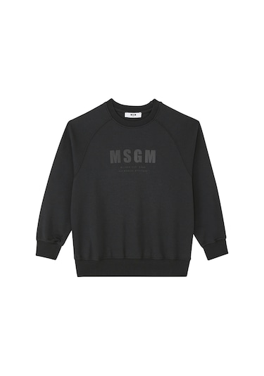 Msgm Çocuklar Için Rahat Sweatshirt Siyah