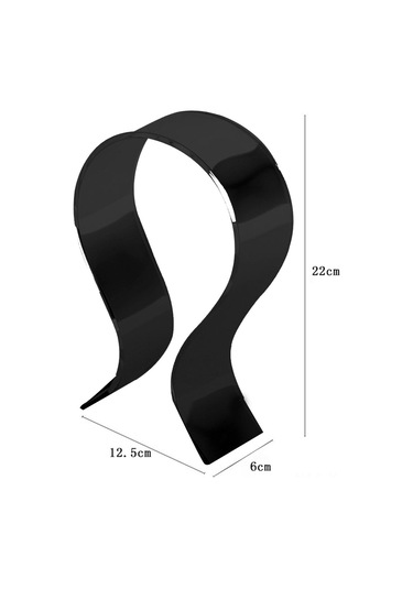 Kosona Siyah Akrilik Kulaklık Tutucu - U Şekilli, Dayanıklı, Kablolu/kablosuz Kulaklıklar İçin Sergi Ve Saklama Aracı
