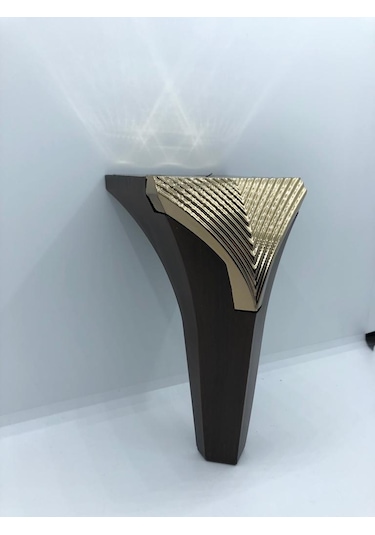 Plastik,venedik 15cm Ceviz-gold Koltuk,baza,mobilya Ayağı 4 Adet