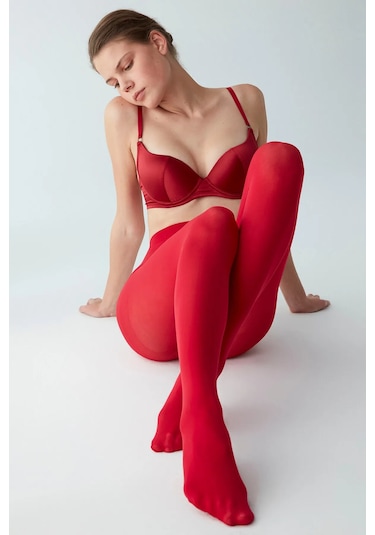 Penti Kadın Mikro 40 Opak Külotlu Çorap Kırmızı