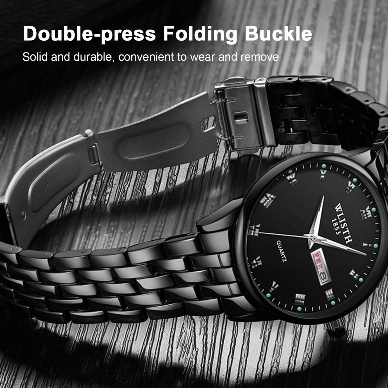 Xindoker Wlısth Q359 Çiftler İçin Kuvars Kol Saati - Erkekler İçin Altın Kasa Siyah Ekran, Gece Aydınlatması, Hafta Ve Tarih Gösterimi, Multifonksiyonel Moda Saat Çok Renkli