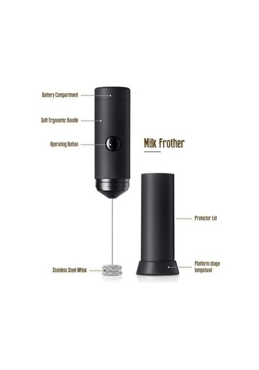 Yasammerkezi Elektrikli Süt Frother Mikser, Taşınabilir İçecek Mikser, Çift Katmanlı Yumurta Çırpıcı, Köpük Kahve Maki Ahşap