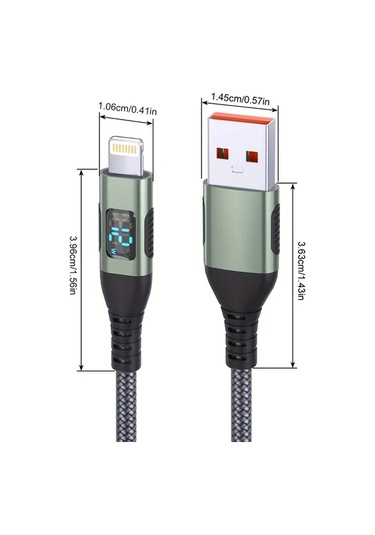 Topshop1 5 Adet İphone Şarj Kablosu Mfi Usb A Kablo Kırmızı Mavi Siyah 5li Set 1 Metre Lightning Kablo İphone İpad Uyumlu