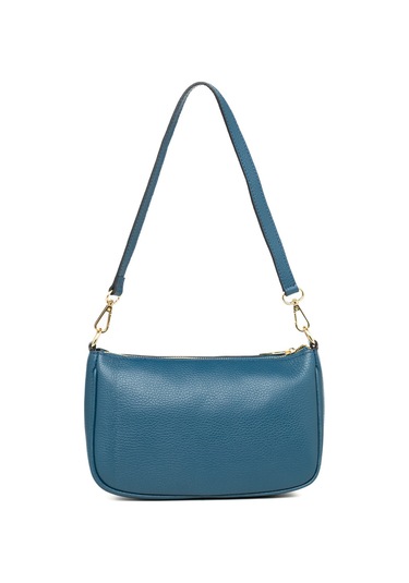 D43 Teal Çapraz Çanta Kadın Nıves Piumelli Milano Bag D43 Teal