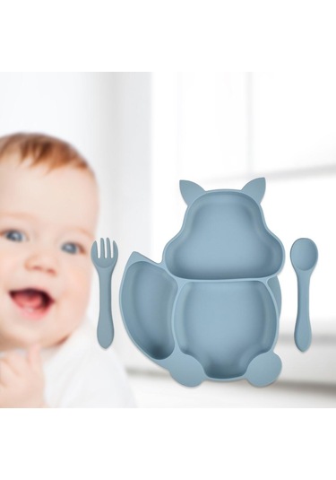 Suntek Silikon Bebek Tabağı Mavi