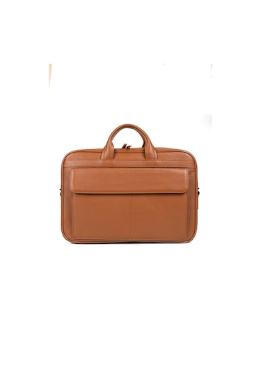 Hakiki Deri Evrak Çantası Laptop Bölmeli 16\" & 17\"-124954 Siyah