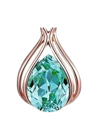 Yeşil 1 Takım Gelin Kolye Küpe Geometrik Rhinestone Takı Düğün İçin Hafif Parlak Takı Seti Yeşil