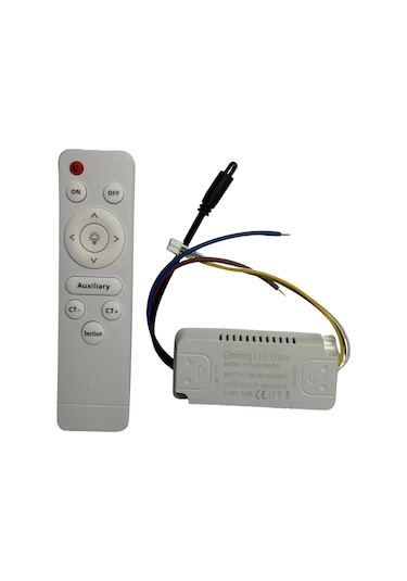 120 Watt 40-60 X2w Sabit Akım 3 Renk 2.4g Uzaktan Kumandalı Led Avize Driver Trafo 120-180v Beyaz