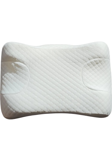 Ortopedik Visco Yastık Ergonomik Boyun Destekli Memory Foam Yastık Sarı
