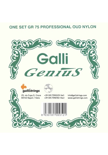 Galli Italy Gr75 Profesyonel Ud Teli Seti Tam Takım
