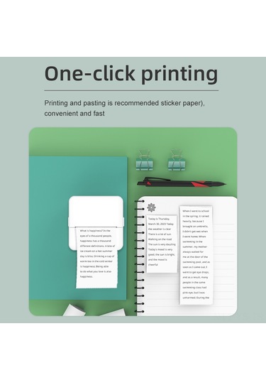 Yunboo X6 Pembe Mini Termal Yazıcı - Bluetooth 4.0, 800mah Pil, 57x25mm Kağıt, 200dpi - El Defteri, Fiş, Fotoğraf Yazdırma - 1 Adet Termal Kağıt İle