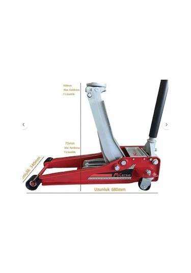 Friko 3 Ton Alçak Kafa Çift Piston Kriko