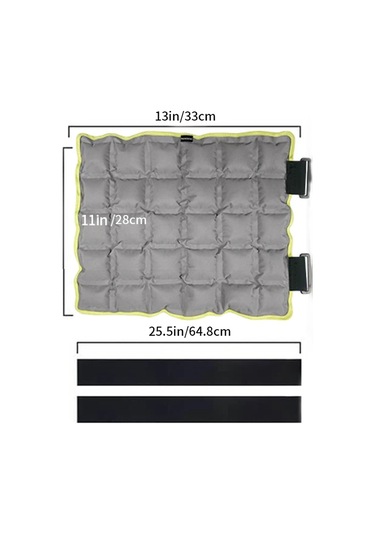 Conventions1 1 Yeni Çok Bölmeli Kendinden Emici Su Diz Pedleri Gri