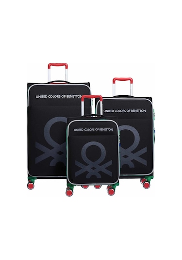 14bnt2200 Polipropilen 3 Lü Valiz Seti Siyah