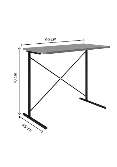 Bilgisayar Masası Çalışma Notebook Laptop Masası Füme 1452 Füme