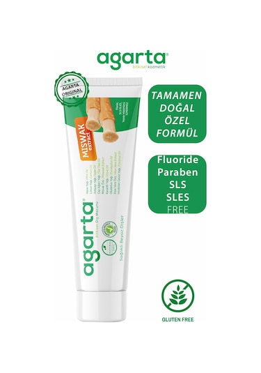 Agarta Doğal Misvak Özlü Diş Macunu 3 x 100 ML