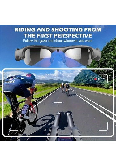 Honeybeeshop Siyah Hd Akıllı Gözlük 32gb Dahili Kamera Video Kayıt Outdoor Spor Bisiklet Gözlüğü