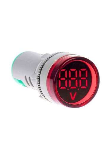 Momentum 22mm Voltmetre Sinyal Lambası 12-500VAC Kırmz. MB3-EV546