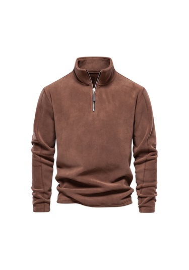 Erkek Sonbahar Ceketleri, Yeni Moda Ceketler, Erkek Polar Üstler Kahverengi