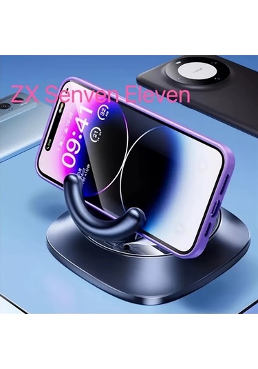 Boatshop1 Siyah 360 Derece Araba Tutucu Katlanabilir Anti Slip Adsorpsiyon Super Saglam Silikon Telefon Tutucu Tüm Telefonlar Icin