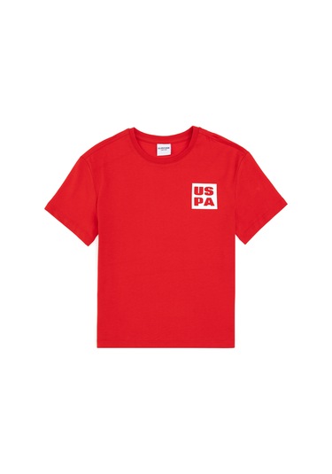 U.s. Polo Assn. Erkek Çocuk Kırmızı Tişört Basic 50295447-vr030 Kırmızı