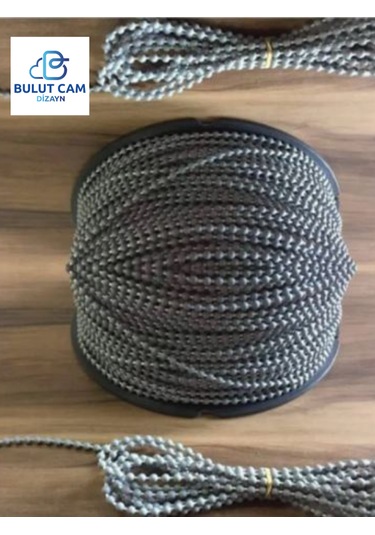 Bulut Dizayn-10metre Cam Balkon Plastik Boncuklu Ip Zincirleri Bo