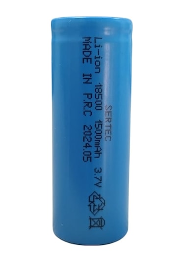 3.7v Li-ion 18500 1500 Mah 10c Şarjlı Pil