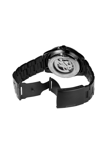 010 Erkek Saati Yarı Otomatik Mekanik Saat Zaman Göstergesi Moda Rahat Paslanmaz Çelik Kayış Erkek Kol Saati Relogio Masculino Diğer