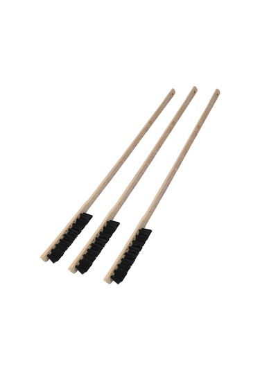 Moveevo Kuş Kafesi Temizleme Fırçası, Uzun Saplı Ahşap, Kolay Kullanim, 3 Adet Paket, Tüm Kafes Boyutları İçin Uygun