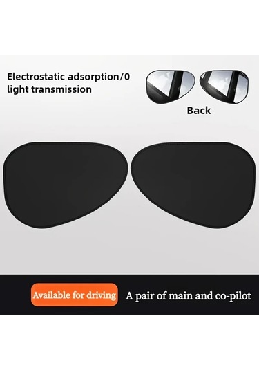 Fochsia Bir Çift Statik Yapışkanlı Araba Güneşlik Yan Pervazı Gizlilik Güneş Koruma