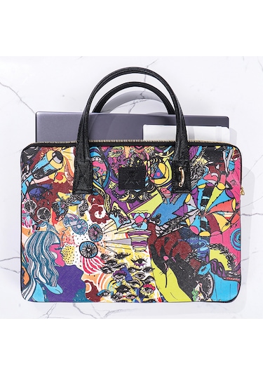 Minbag Bashaques Laptop Çantası, (13 INCH), Burning Man