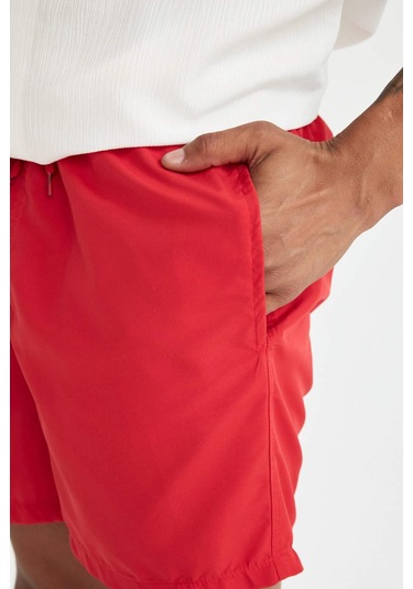 DeFacto File Astarlı Kısa Boy Deniz Şortu N0132AZ24HSRD70