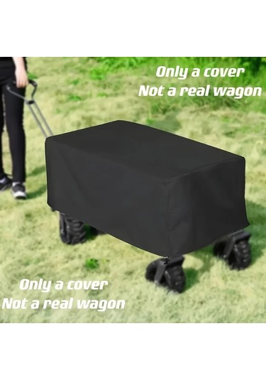 Gateesat Siyah Kamp Römorku Kılıfı - Dayanıklı Polyester Su Geçirmez Toz Geçirmez Seyahat Koruma