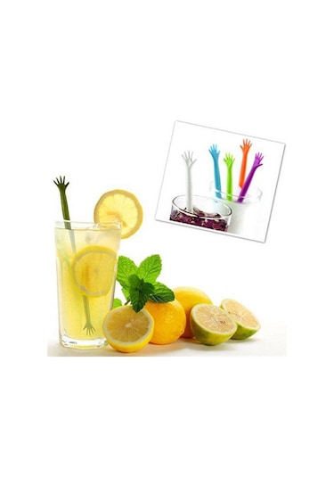 El Şeklinde Karıştırıcı Çubuk Çırpıcı Çay Kahve Karıştırma Servis