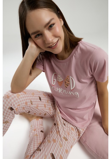 Rolypoly Kadın Pembe Pijama Takımı Rp3587-s-v1 Pembe