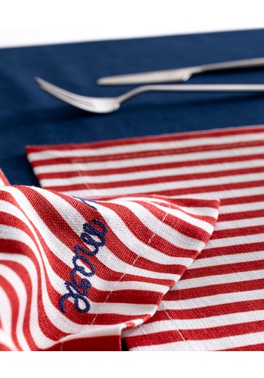 Madame Coco Rosane Amerikan Servis - Beyaz/kırmızı 8684427281222 Çok Renkli