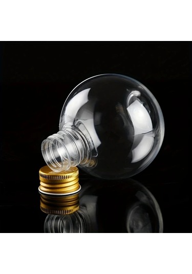 Willowhaven 25 Adet Şeffaf Plastik Kapaklı Alüminyum Şişe 150ml Parti İçecek Konteyneri