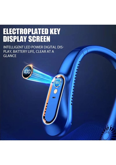 Ambition 3000mah Boyun Fanı Taşınabilir Bıçaksız Mini Usb Şarj