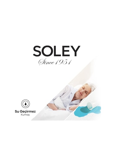 Soley Sıvı Geçirmez Fited Pamuklu Alez Tek Çift Kişilik Yatak Koruyucu Beyaz