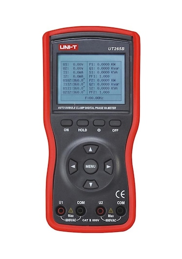 Unit Ut-265b Akıllı 2 Fazlı Kelepçe Voltammetre
