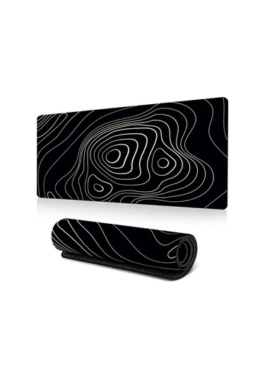 Cbtx 300 X 600 X 3mm Soyut Desenli Kauçuk Mouse Pad Kaymaz Büyük Mouse Mat - Stil D