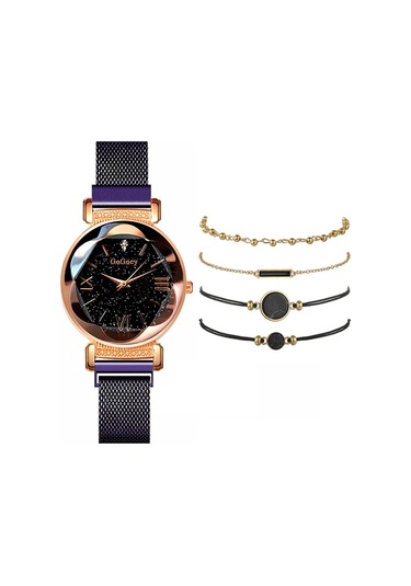 Gogoey Gm4417s Kadın Kol Saati ve 4 Adet Bileklik