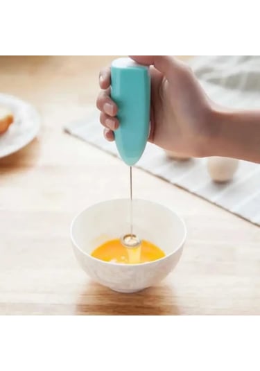 Sunshine011 Yeşil Mini Elektrikli Köpük Yapıcı Pil İle Çalışan, 4 Renk, Kahve Ve Kremalar İçin